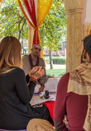 Dandapani Adventure: meditating rock